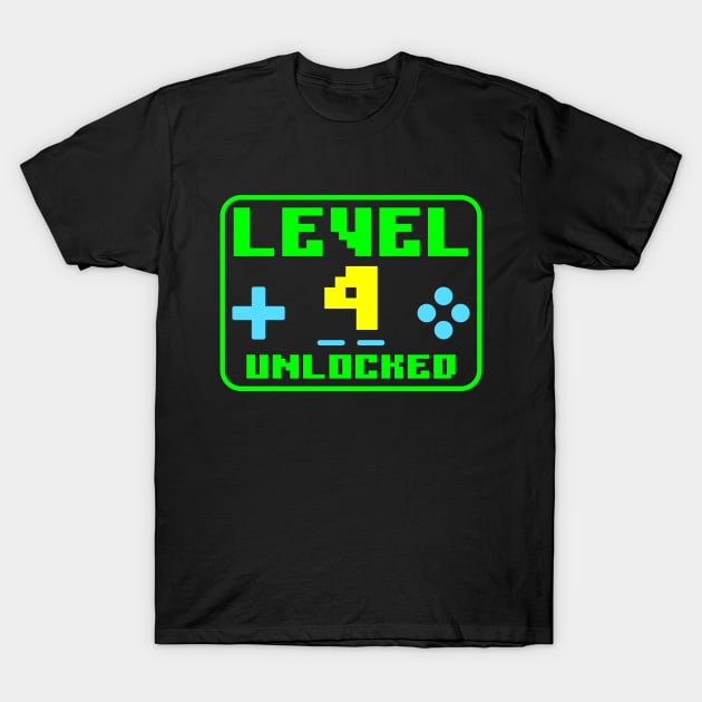 Level 4 Unlocked T-Shirt by colorsplash